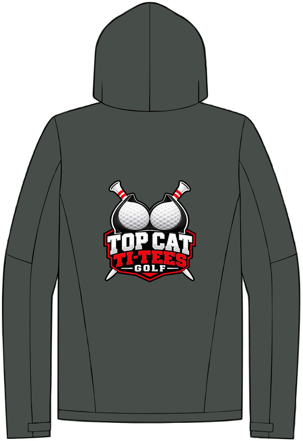 Top Cat Ti-Tees Golf Waterproof Rain Shell — Playing in the Rain
