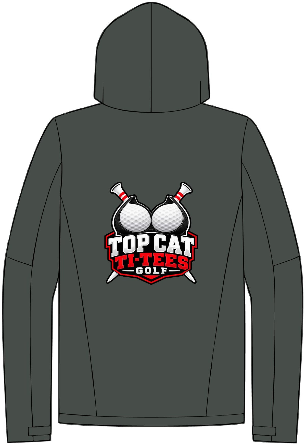 Top Cat Ti-Tees Golf Waterproof Rain Shell — Playing in the Rain